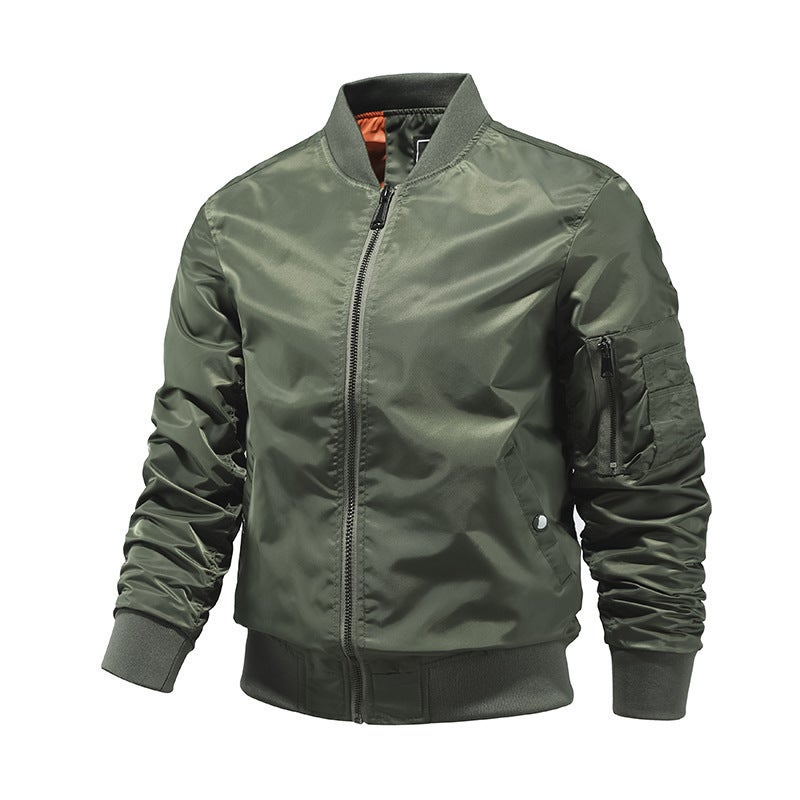 Flight Jacket Live Supply Ma1 Bomber Jacket Baseball Suit Plus Size - Image 3